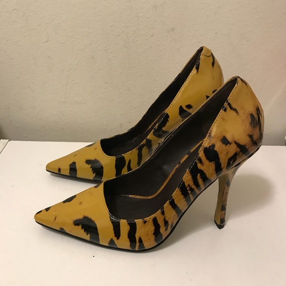 Modern vice patent leather animal print heels - Picture 3 of 5